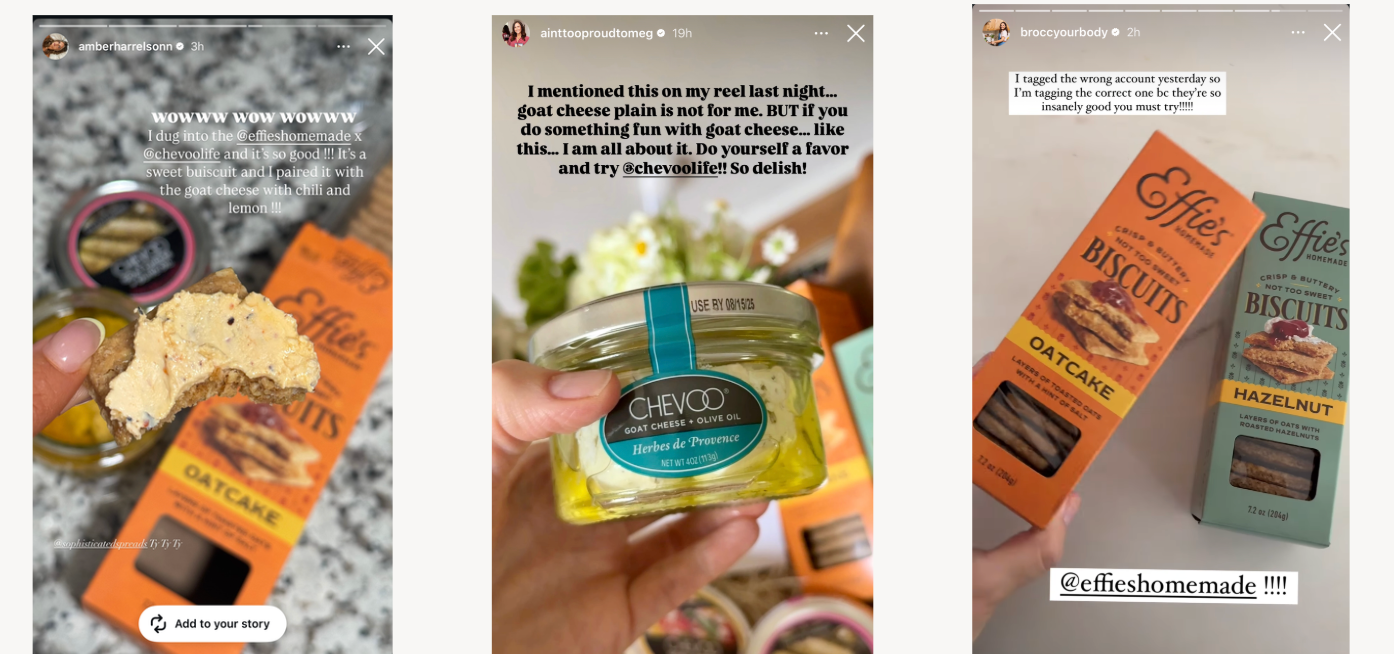 Chevoo x Effie's Biscuits Influencer Campaign